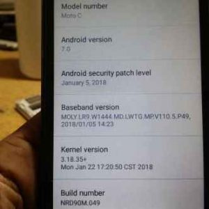 بکاپ گوشی موتورولا motorola XT1755 چیپست MT6737M با دانگل CM2